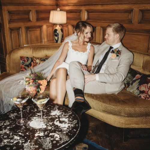 Real Bride - Jess wearing S476 veil