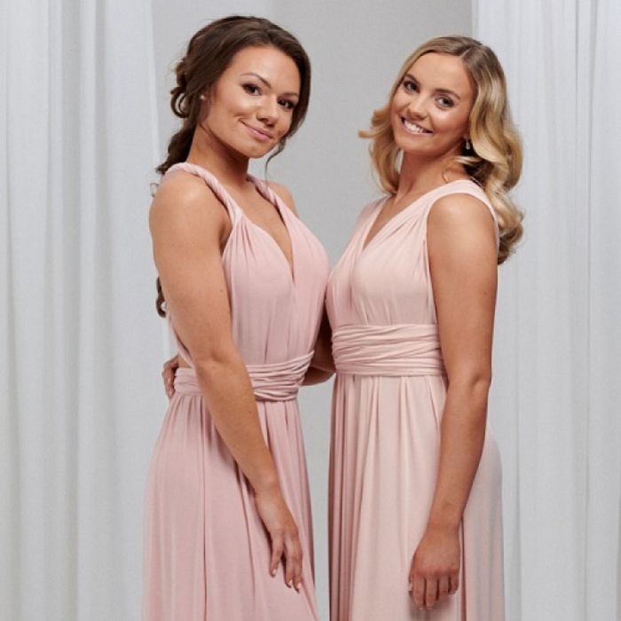 multiway wrap bridesmaid dress