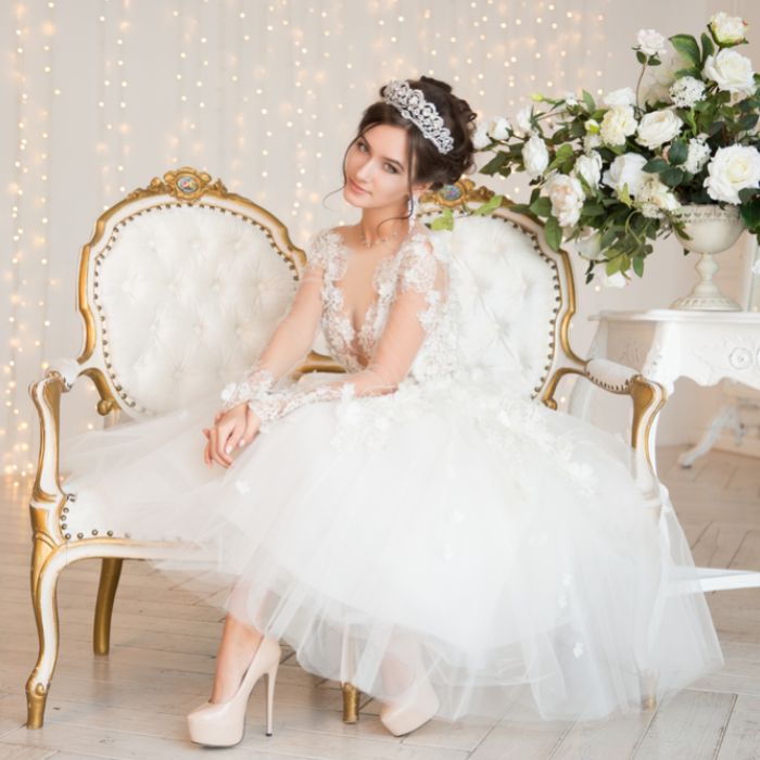 chinese dress ladies Amazon.com | GZYLCH White Bridal Wedding Shoes Closed Toe Dress Pumps 2.75  Inch Chunky Heels Round Toe with Lace Flower Crystal Pearl Stitching  Wedding Shoes,White,5