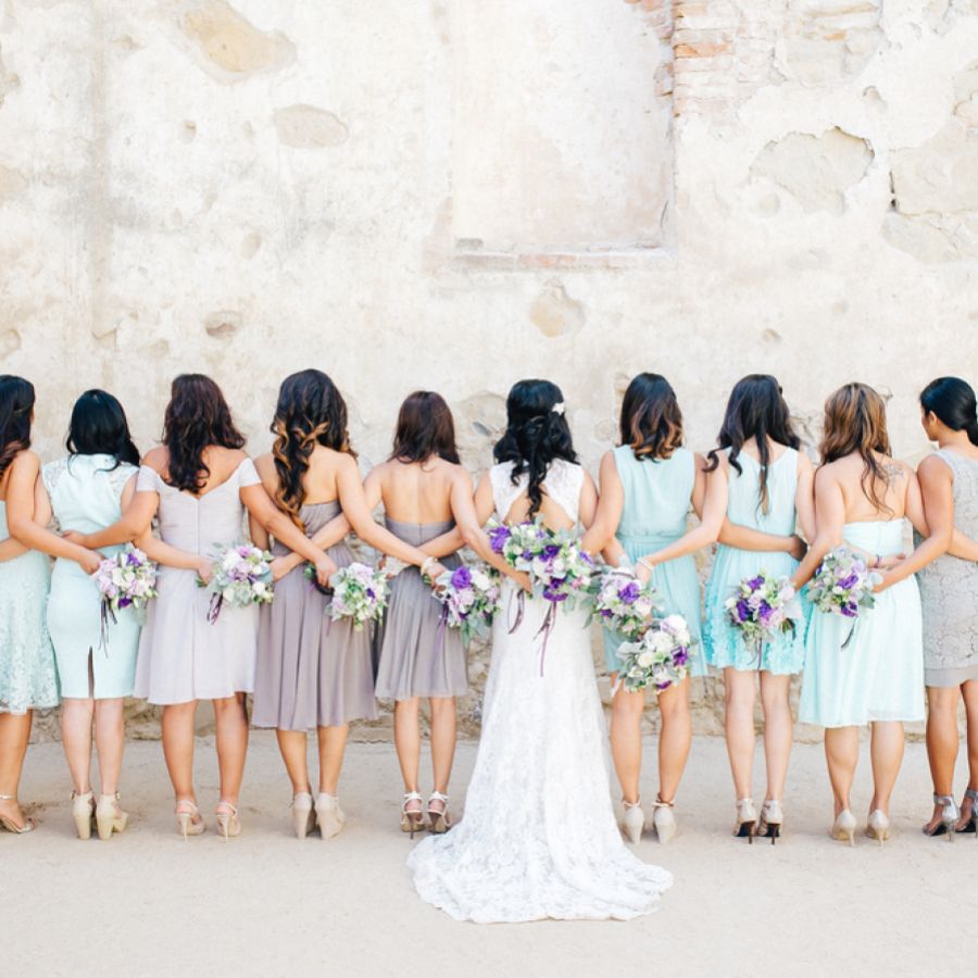 4 Möglichkeiten, nicht zusammenpassende Brautjungfernkleider zu tragen