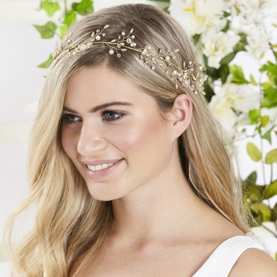 Como usar um grinalda de cabelo para casamento