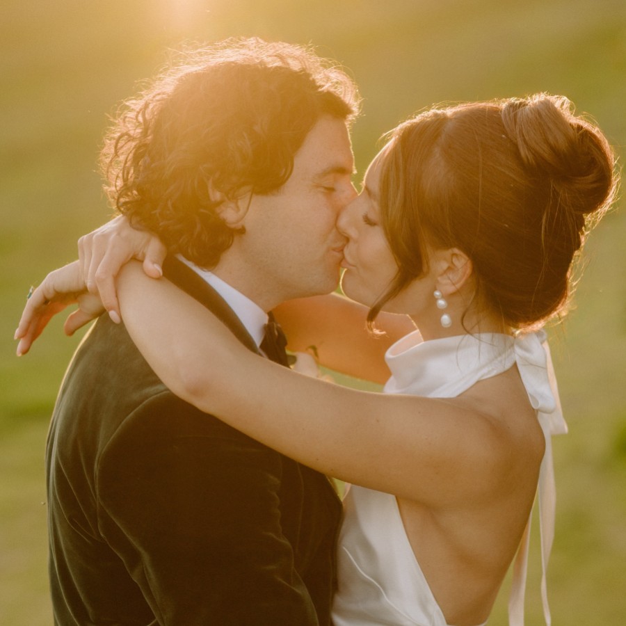 Real Bride - Chloe wearing Ella Mid