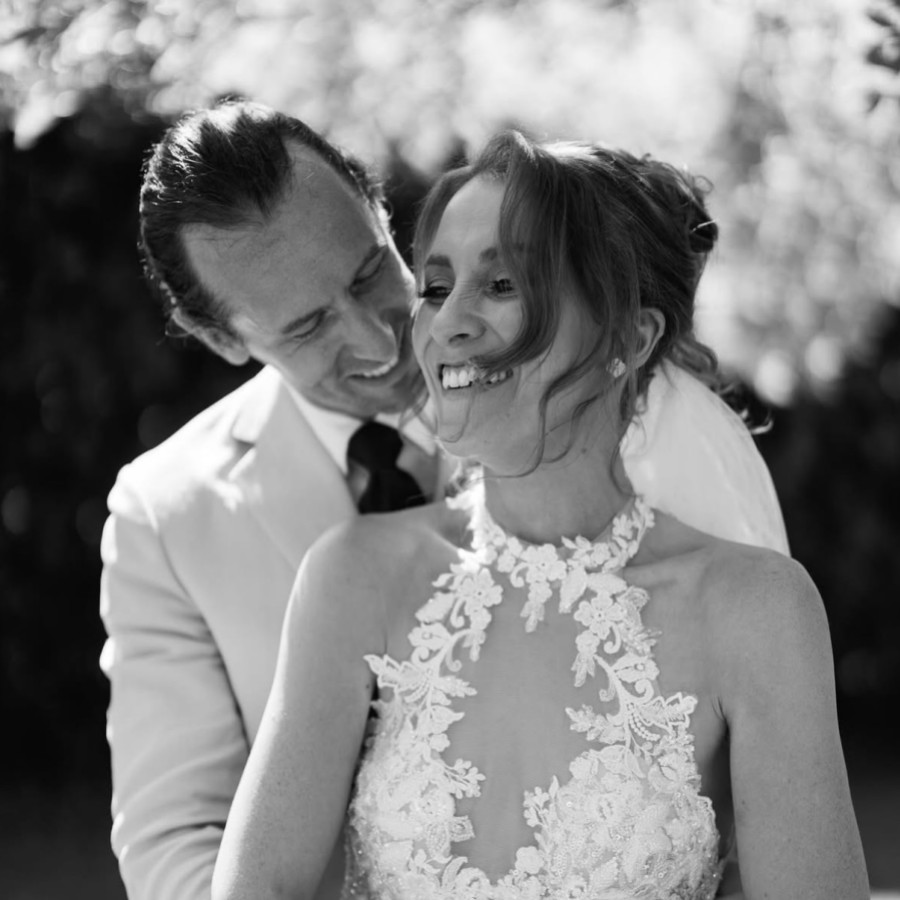 Real Bride - Lauren wearing S382 veil