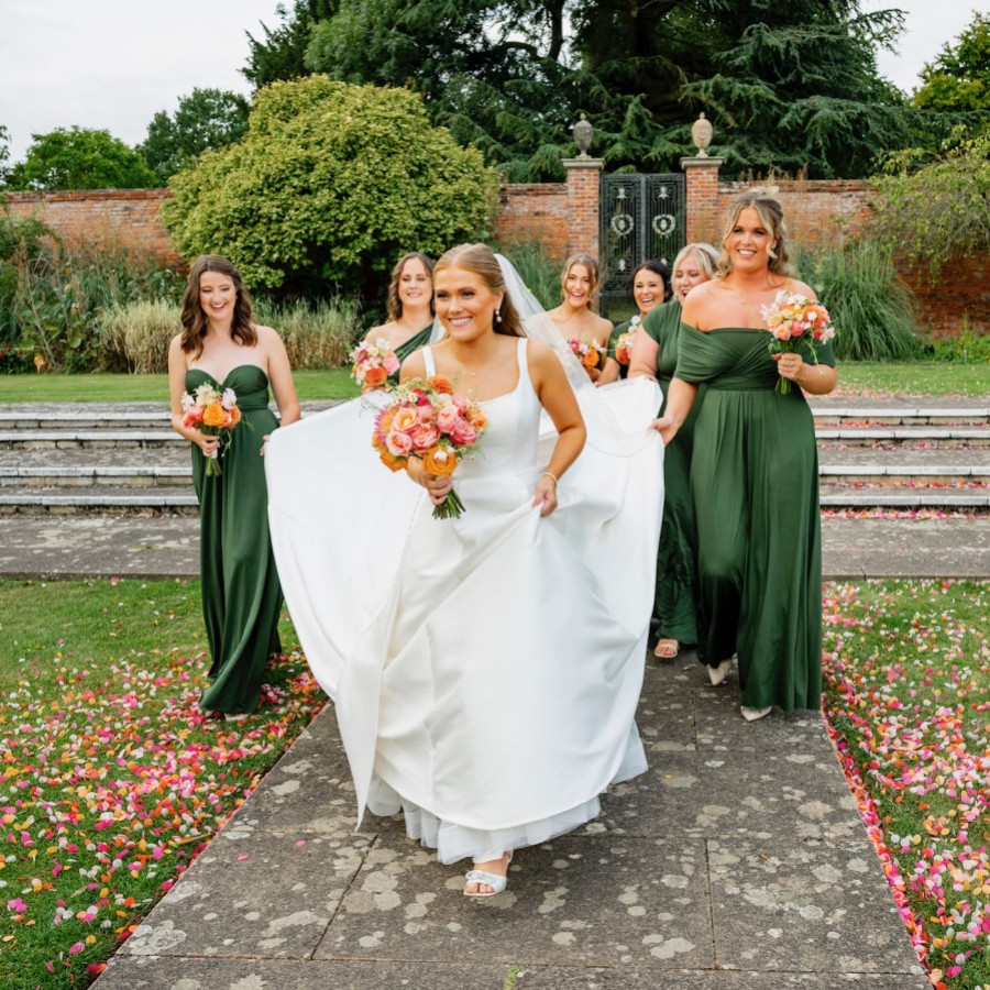 Real Bridesmaids - Wearing Olive Green multiway dress
