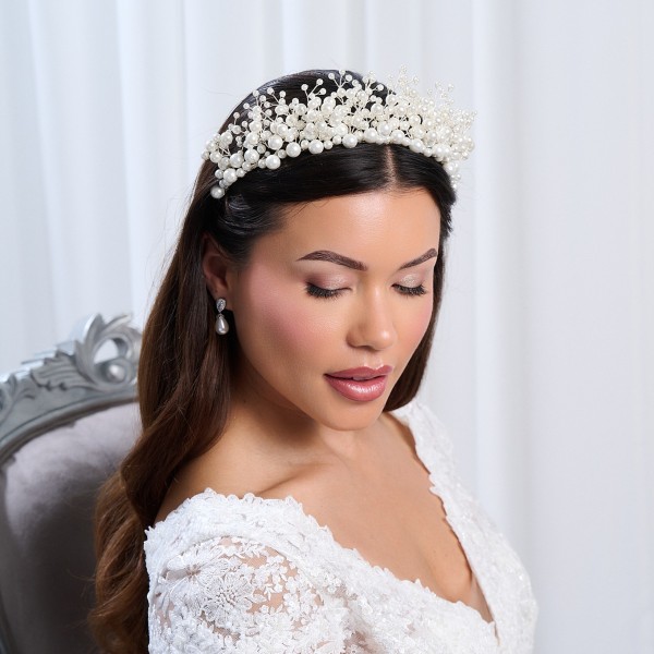 Arianna Everlasting Statement Pearl Tiara AR598