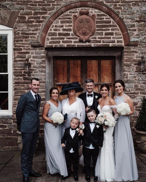 Real Bride Amy wearing Skye hair comb