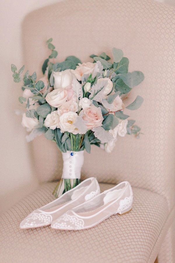 Real Bride Erin wearing Tess Pumps