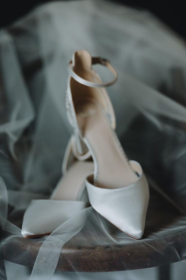 Real Bride Francesca wearing Indi shoes