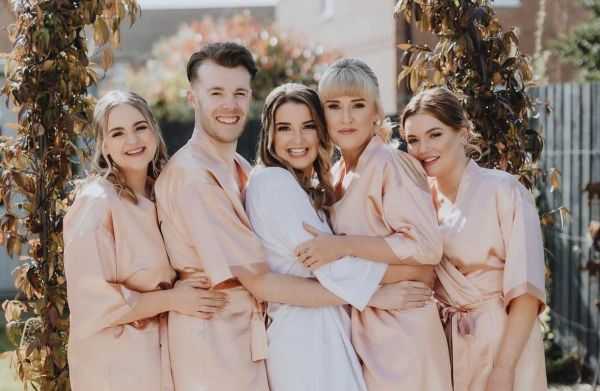 Real Bride Francesca wearing Indi shoes