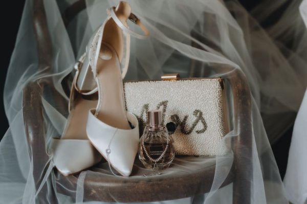 Real Bride Francesca wearing Indi shoes