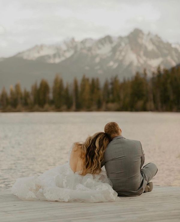 Real Bride Hannah wearing Madeline snow glitter shoes