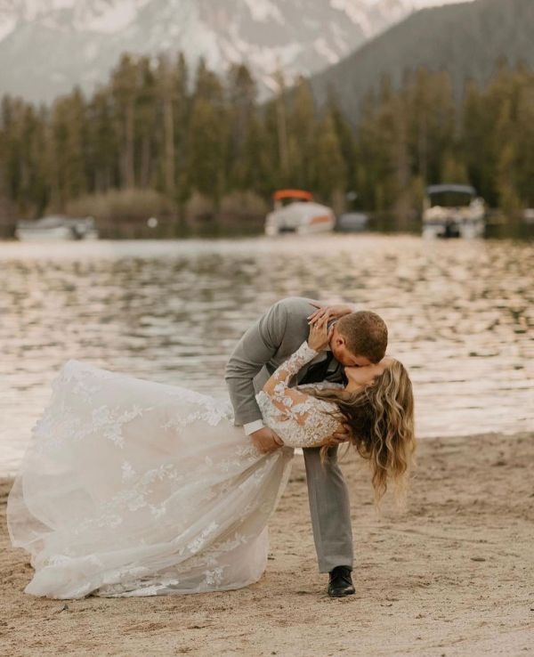 Real Bride Hannah wearing Madeline snow glitter shoes