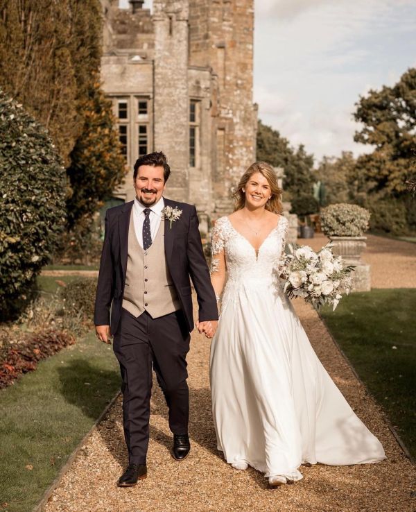 Real Bride Hannah wearing Kerry Block Heels