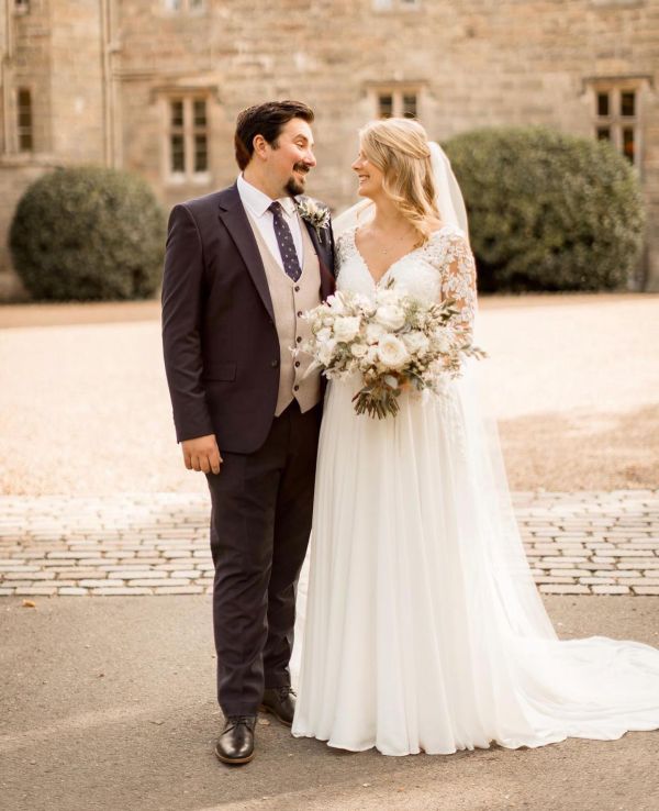 Real Bride Hannah wearing Kerry Block Heels