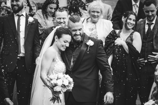 Real Bride - Stephanie - confetti