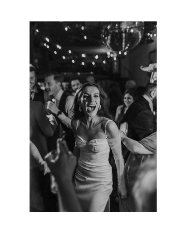 Real Bride Jade wearing Amelia earrings