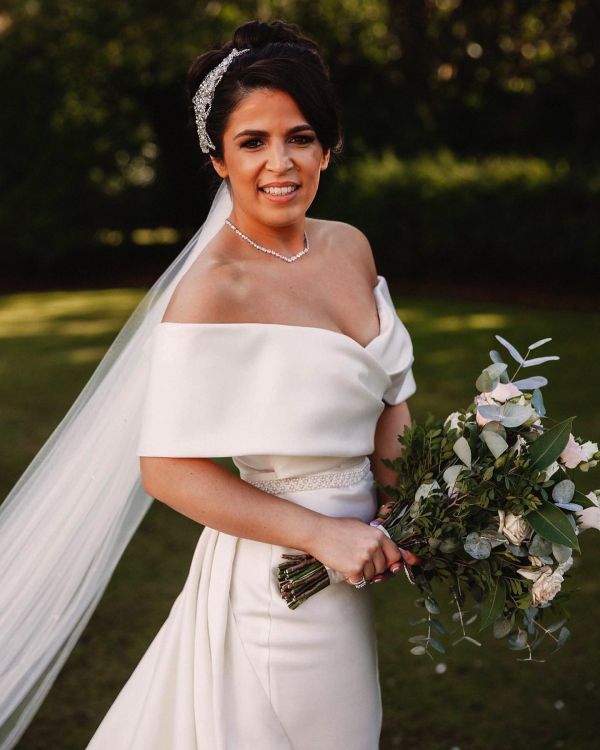 Real Bride Rebecca wearing Odessa belt
