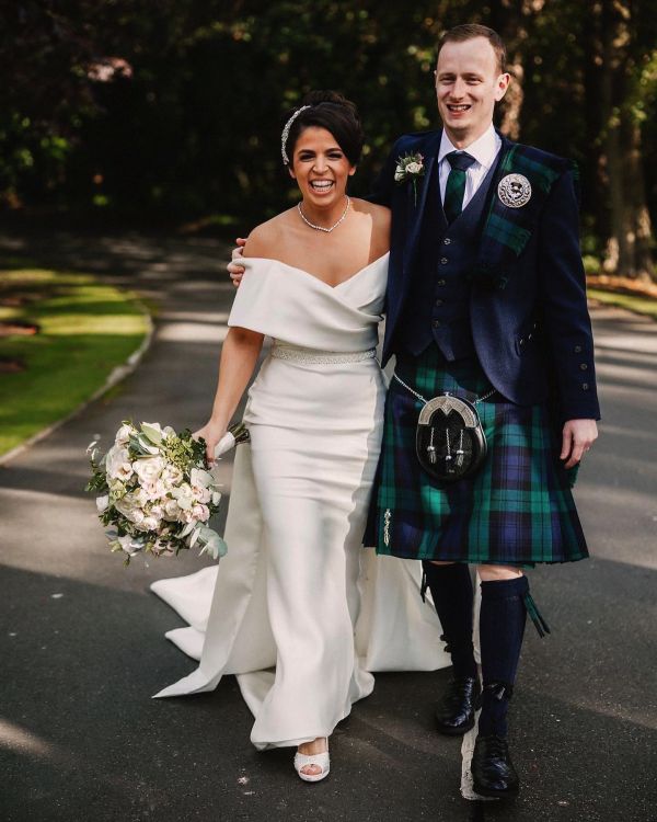 Real Bride Rebecca wearing Odessa belt