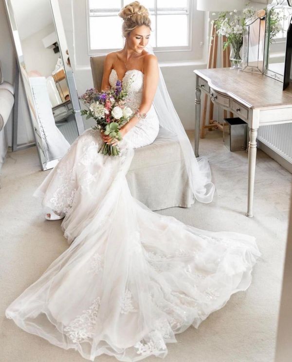 Real bride Sabrah wearing Phoenix Sandals