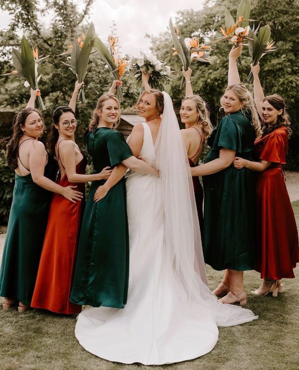 Real Bride Suzi wearing our Kiera block heels