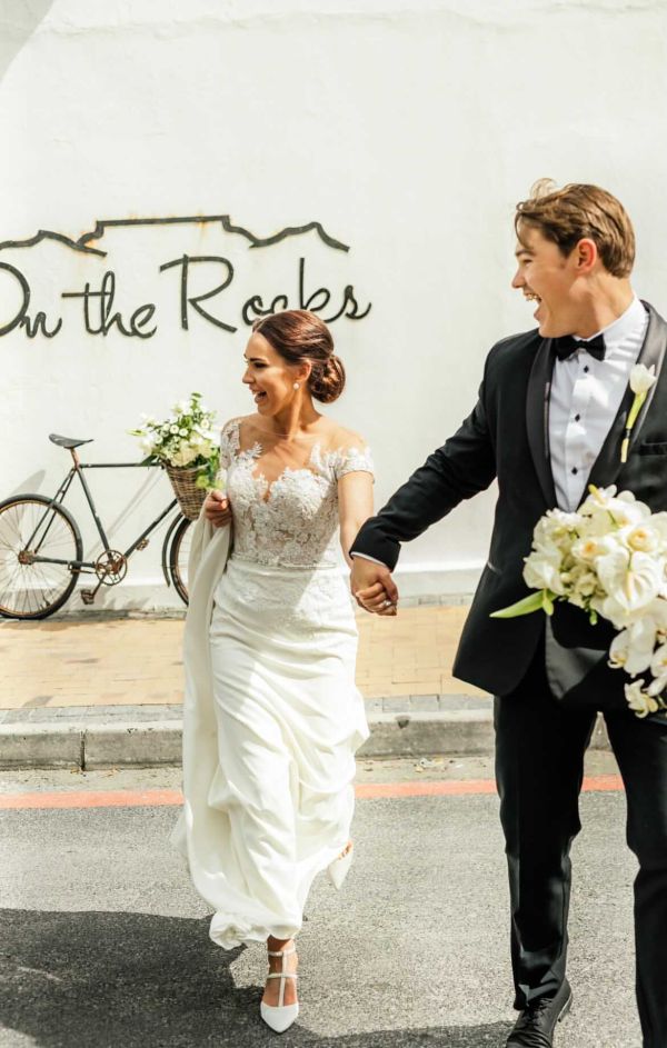 Real Bride Carli wearing Kimberley shoes