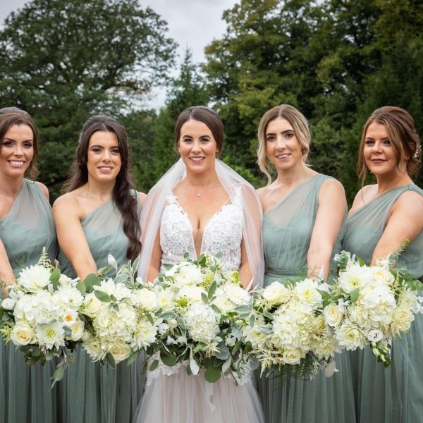 Real Bride Leanne wearing Phoenix veil