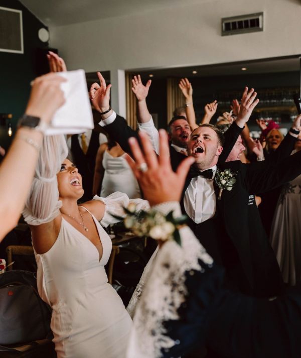 Real Bride Zoey wearing Vienna jewellery set