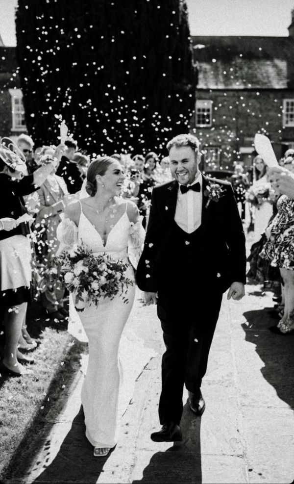 Real Bride Zoey wearing Vienna jewellery set