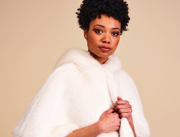 Ethical Faux Fur Cover Ups For Brides