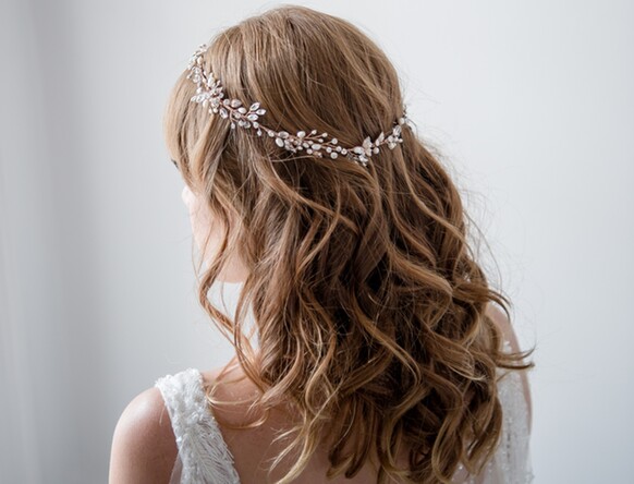 Beautiful Rose Gold Headbands & Hair Pieces