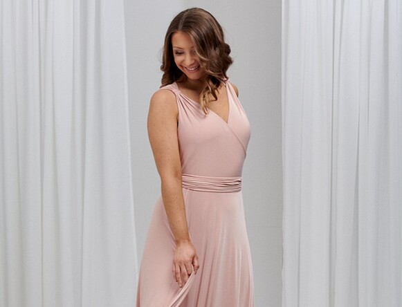 Vestidos cruzados para damas de honra
