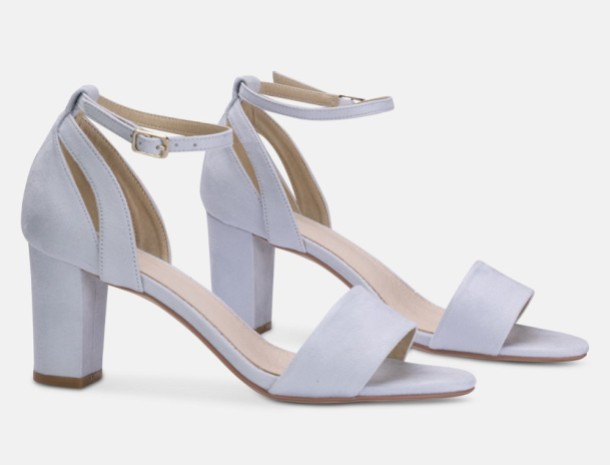 Blue Bridal Sandals From Lace & Favour