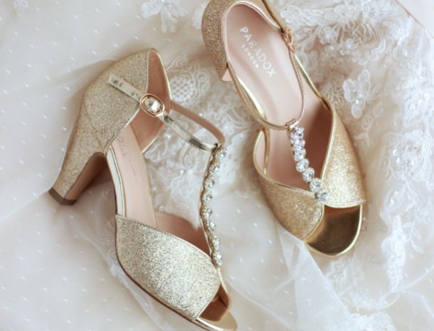 Gold occasion shoes Clearance
