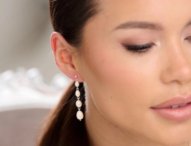 Magnifiques pendants d'oreilles en perles de Lace & Favour