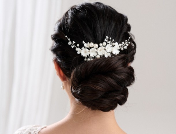 Shine and Sparkle with our Gorgeous Silver Hair Combs