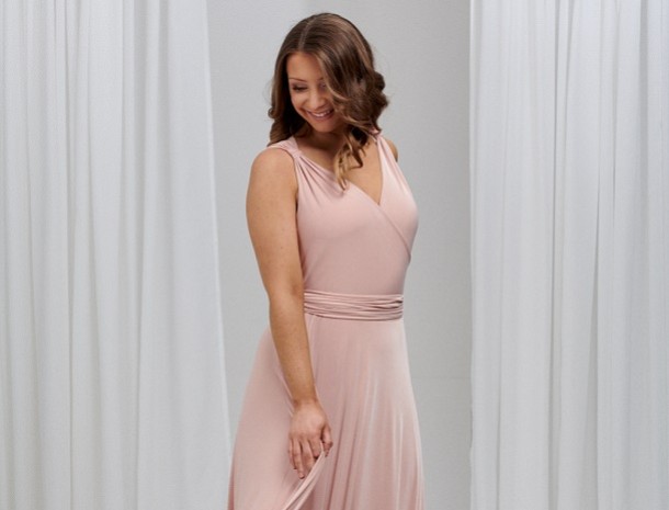 Vestidos cruzados para damas de honra