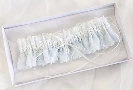 Chantilly Blue Lace Garter