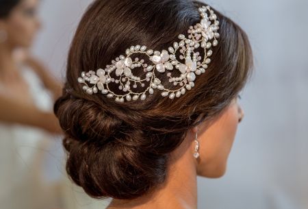 Fiji Blush Pearl Hair Vine