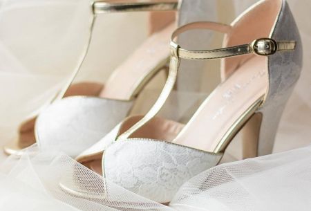 Quentin Lace Block Heel Sandals