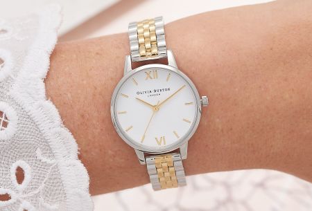 Silver and Gold Watch