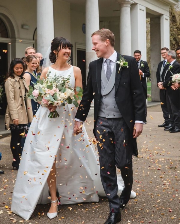 Photo of Perfect Bridal Maisie Dyeable Ivory Lace Block Heel Cross Strap Court Shoes uploaded by A on 11th April 2024