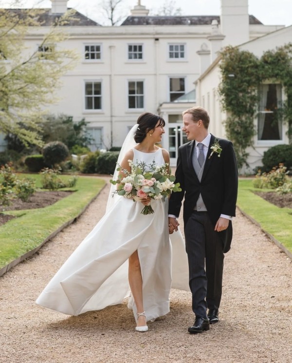 Photo of Perfect Bridal Maisie Dyeable Ivory Lace Block Heel Cross Strap Court Shoes uploaded by A on 11th April 2024