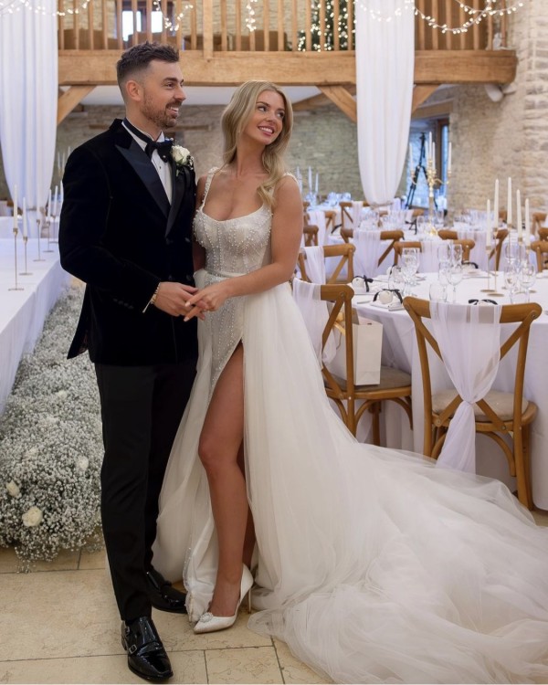 Photo of Perfect Bridal Pippa Dyeable Ivory Satin Pearl Brooch High Heel Court Shoes uploaded by A on 5th January 2024