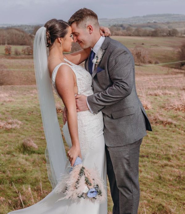 Photo of Bianco Ivory Single Tier Swarovski Crystal Chapel Veil with Corded Edge S223 uploaded by C on 21st April 2023