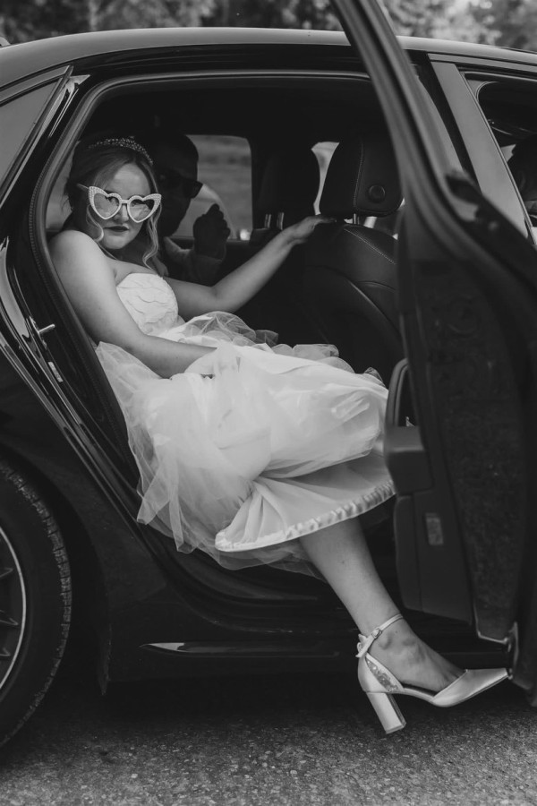 Photo of Perfect Bridal Indi Dyeable Ivory Satin Block Heel Ankle Strap Court Shoes uploaded by C on 20th October 2023