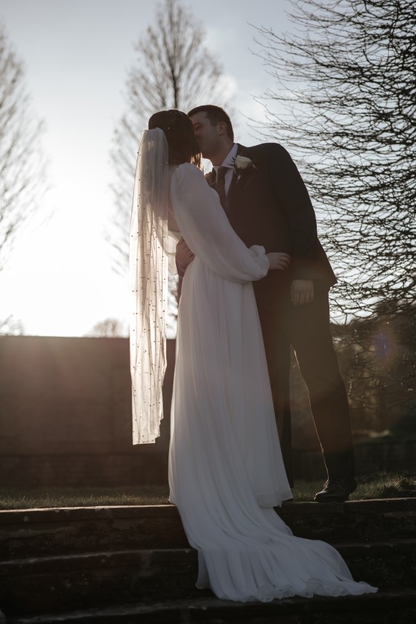 Photo of Perfect Bridal Ivory Single Tier Cut Edge Scattered Pearl Veil uploaded by C on 22nd January 2024