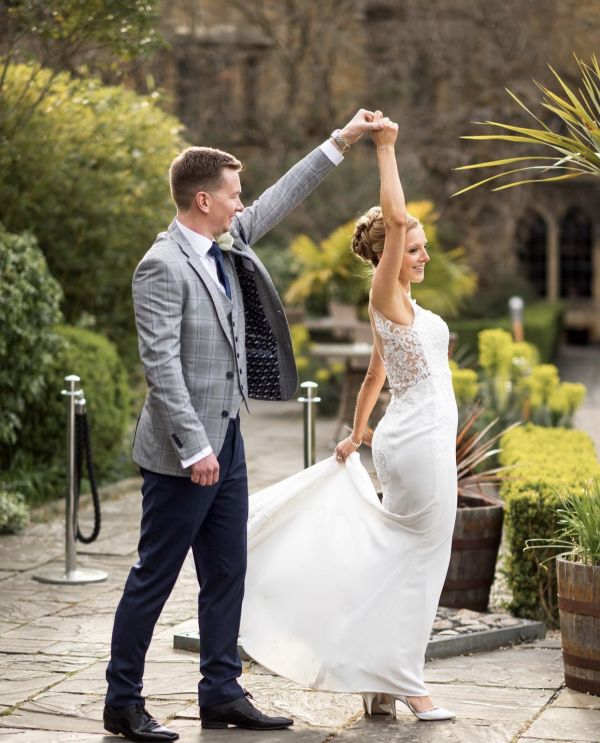 Photo of Rainbow Club Georgia Dyeable Ivory Satin and Silver Glitter Court Shoes uploaded by E on 20th June 2022