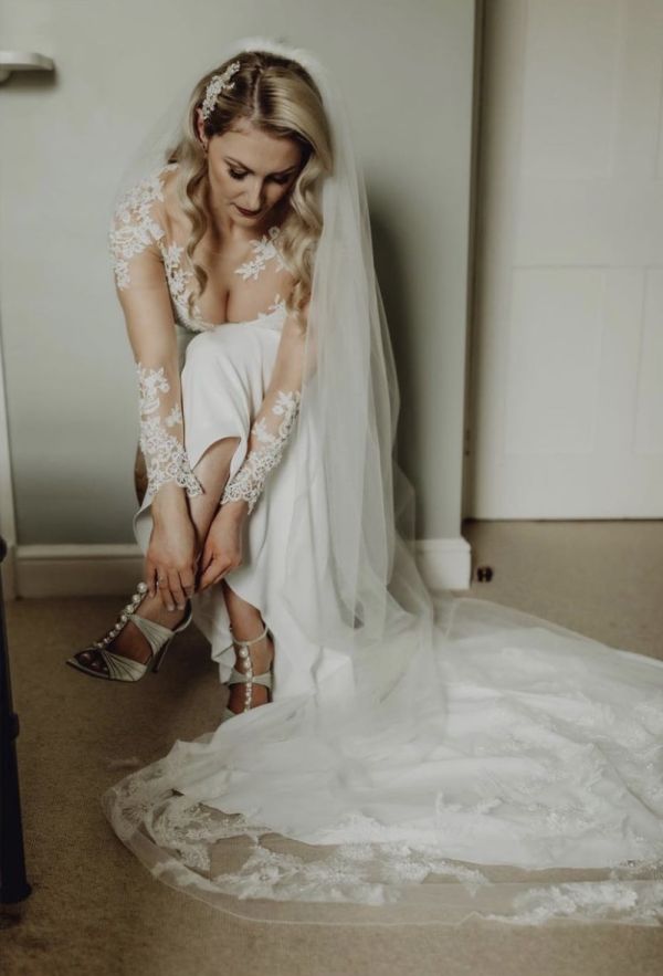 Photo of Elouise Beaded Leaves and Champagne Pearl Vintage Inspired Hair Comb uploaded by G on 18th May 2023