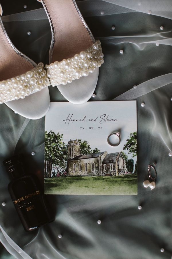 Photo of Perfect Bridal Carrie Ivory Satin Pearl Block Heel Bridal Sandals uploaded by H on 21st March 2023