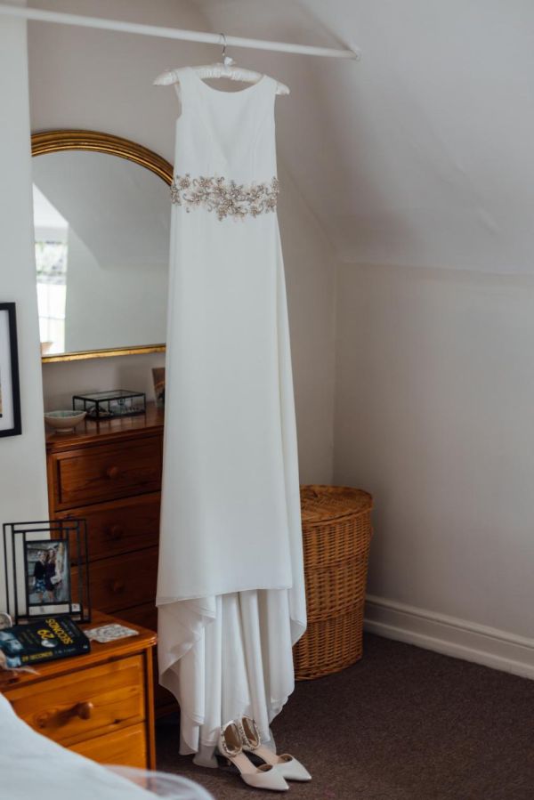 Photo of Perfect Bridal Eliza Dyeable Ivory Satin Embellished Ankle Strap Kitten Heels uploaded by H on 31st May 2023